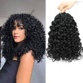 Naniciar Pre Looped Gogo Curl Crochet Hair 14 Inch 8 Packs Short Deep Wave for Women (Variation 1B)