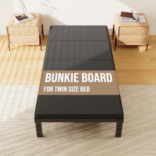 Twin Size Bunkie Board 75x38 Inches Bed Support - Stops Sagging, Noise-Reducing
