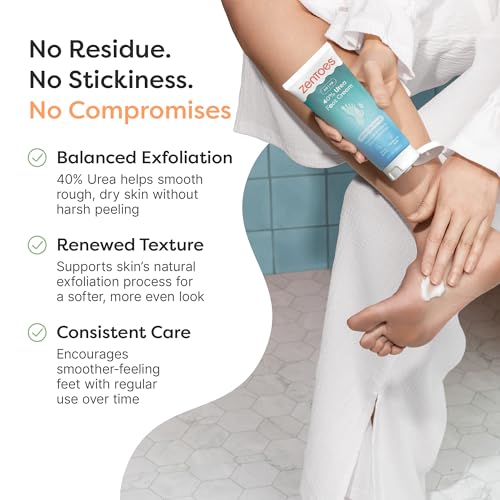 Urea Foot Cream 40% with Shea & Hyaluronic Acid - 5 oz Pack of 2 for Cracked Heels