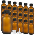 2 oz Glass Bottles with Lids - Leak-Proof Travel Containers for Essential Oils & Liquids