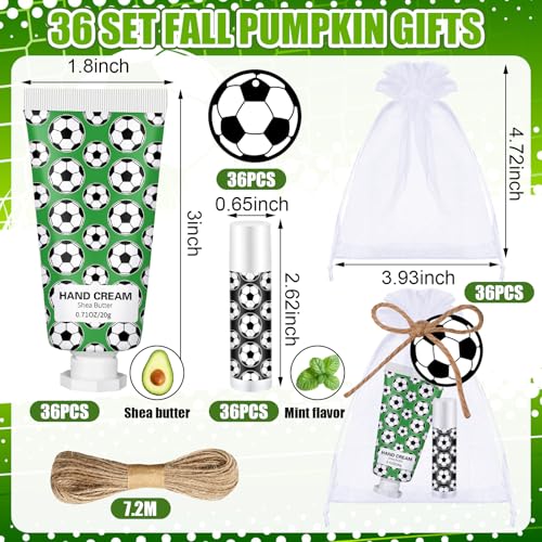 Heigble Soccer Lip Balm & Hand Cream Set - Green Soccer Party Favors