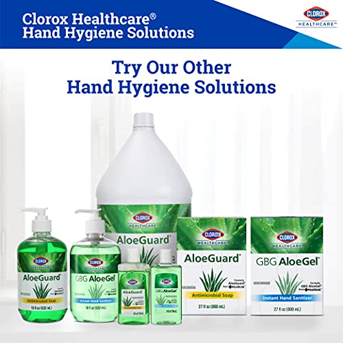 Clorox Healthcare AloeGuard Antimicrobial Liquid Travel Size Hand Soap, Gentle and Moisturizing Hand Soap Bottle with Aloe Vera - Handwash for Healthcare & Everyday Use, 4 Fl Oz