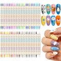 Ponhey 48 Colors Nail Art Pens Set - Variation 09 - Quick-Drying Acrylic Markers for DIY Nail Design