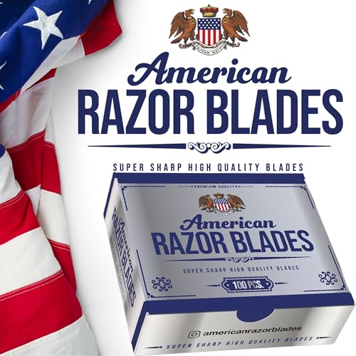 The Shave Factory Straight Edge Razor Kit - with Single Stainless Steel razors (USA + American Razor)