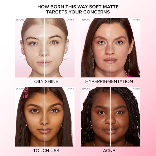 Too Faced Born This Way Soft Matte Foundation | Hydrating, Blurring, Waterproof, All-Day Oil Control Foundation that Helps Smooth Skin¡¯s Appearance, 1 Fl Oz