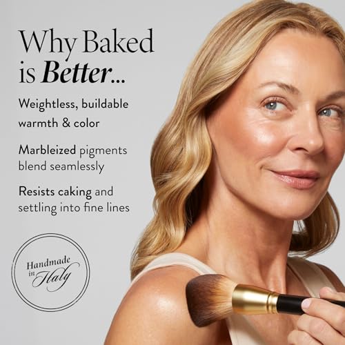 Laura Geller Baked Bronze-N-Brighten Bronzer Powder Medium 2.5oz - Self-Adjusting & Multi-Use