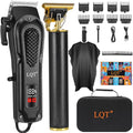 LQT Cordless Hair Clippers & T-Blade Trimmer Set with Case - 2 Pieces, Rechargeable