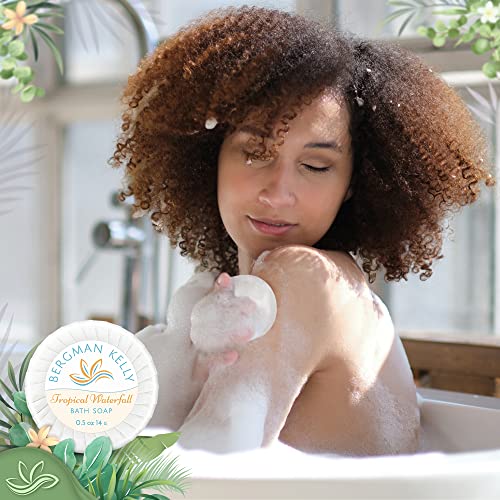 Bergman Kelly Hotel Soap Bars Bulk 0.5 oz Tropical Waterfall Scent Pack of 200