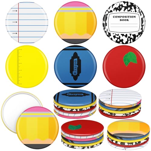 Thyle 72 Pcs Colorful Teacher Compact Mirror Gifts Bulk - Back to School