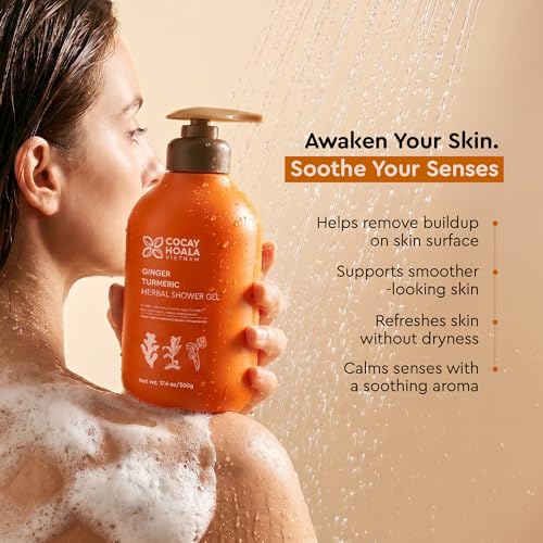 Turmeric Exfoliating Body Wash with Natural Ingredients - 17.64 oz