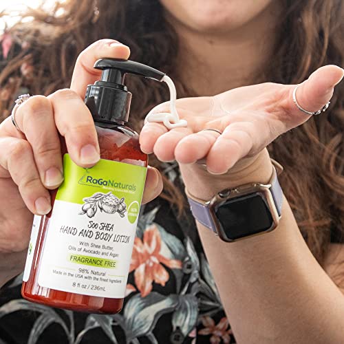 RaGaNaturals Fragrance Free Body Lotion, Body Cream and Fragrance Free Moisturizing Lip Balm.