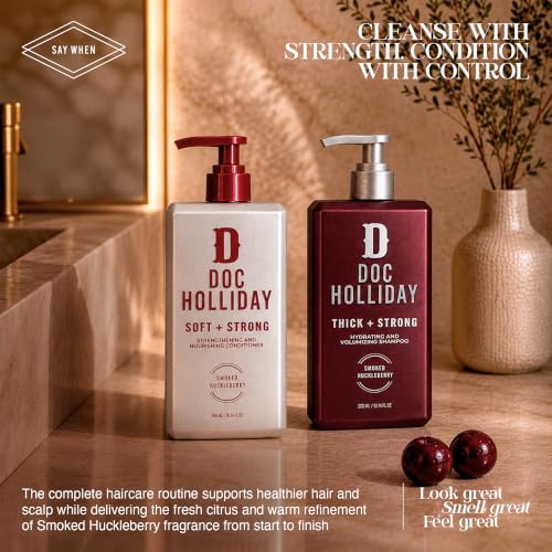 Men's Thick & Soft Shampoo & Conditioner Set - 10 Fl Oz (Pack of 2) - Desert Botanical