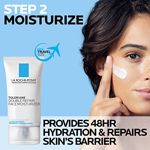 Gentle Facial Cleanser with Niacinamide - 7.44 Fl Oz Pack of 2 + Moisturizer Set