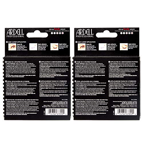 Dramatic Ardell Double Up 207 False Eyelashes - 8 Pairs, Voluminous & Bold