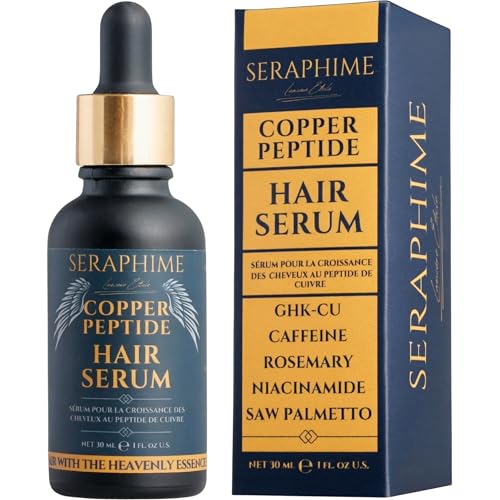 Copper Peptide Hair Growth Serum 2% GHK-CU for Thicker, Fuller Hair - 1 fl oz