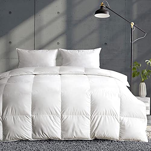 Lightweight Duvet Insert Twin White Summer Down Fiber Comforter - All-Season