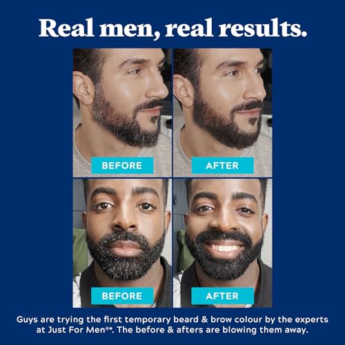 Just for Men 1-Day Beard & Brow Color - Dark Brown, Pack of 3