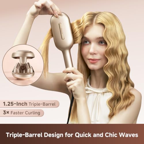 Dreame Sway Wave Hair Waver for Beach Waves, Dual Voltage Styling Tool