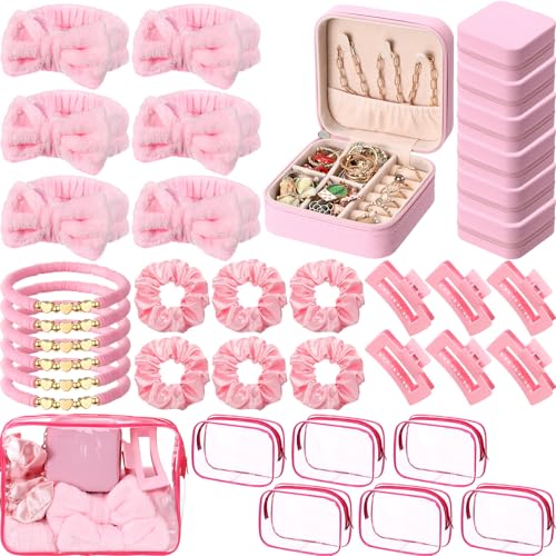 Pink Teen Girl Party Favors Set - 36 Pieces for Sleepovers & Spa Parties - Classic Style