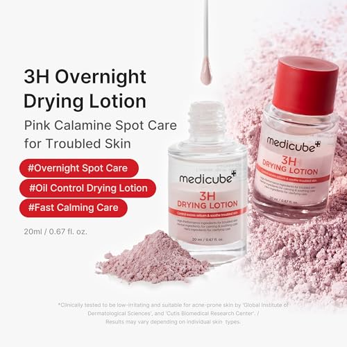 Medicube 3H Overnight Spot Drying Lotion Pack of 2 - Targeted Acne & Troubled Skin Care