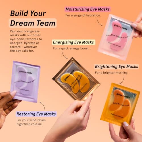 Brightening Eye Patches for Dark Circles - 48 Pairs - Vitamin C & Hyaluronic Acid