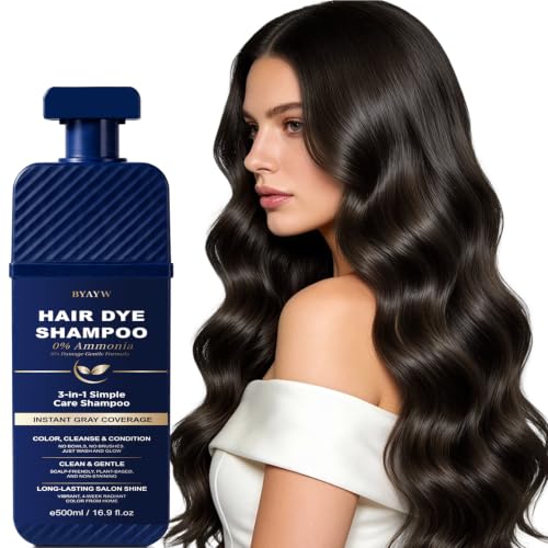 Black Hair Dye Shampoo 3-in-1 Instant Color for Gray Coverage - Variation of THIS listing