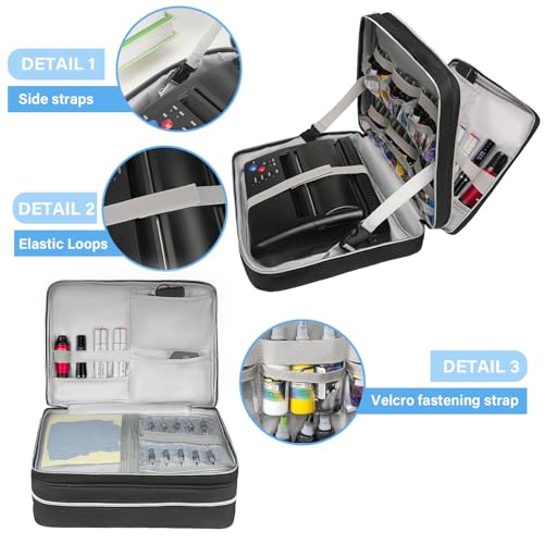Tattoo Travel Case with Waterproof Foam Protection - Black Print, Bag Only - Variation of THIS Listing