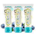 Jack N Jill Natural Blueberry Toothpaste - 1.76 oz Pack of 3 for Kids, Fluoride-Free, Gentle Gums