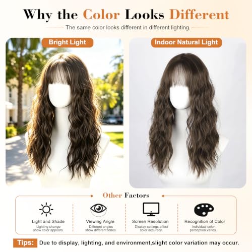 Hair Toppers for Women with Thinning Hair - 20 Inch Medium Brown, Clip-In, Realistic Synthetic