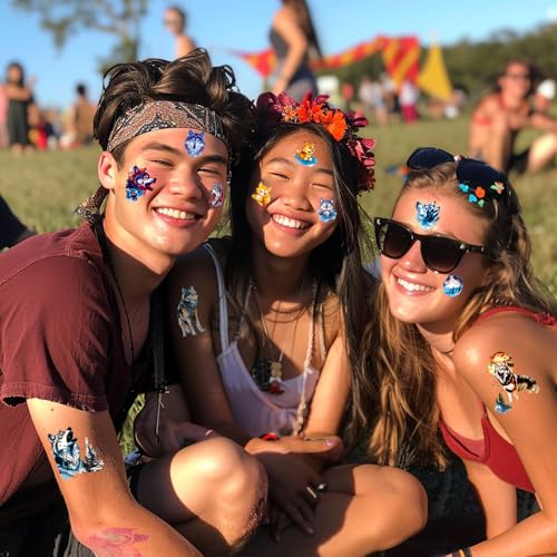 101+ Wolf Temporary Tattoos ? Printable, Waterproof Fake Tattoos for Kids, Girls, Boys, Teens & Adults ? Ideal for Birthday Parties, Decorations (A)