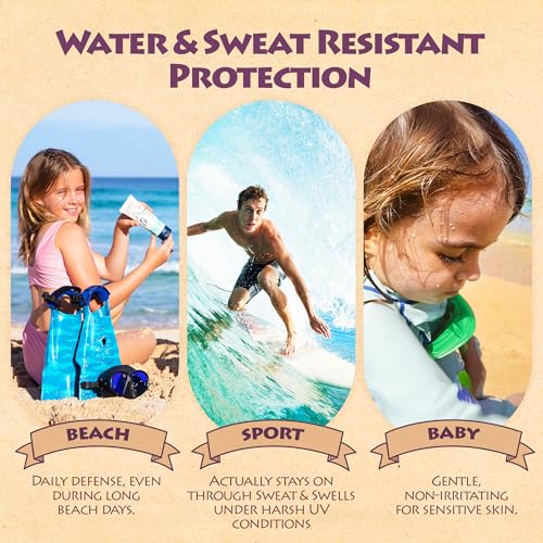 Kokua Sun Care Hawaiian Reef Safe Sunscreen SPF 50 | 1 oz - 3 Pack | Zinc Oxide | Mineral Sunscreen | Face & Body | Moisturizing Sun Protection | Water Resistant | Chemical Free | Natural Ingredients