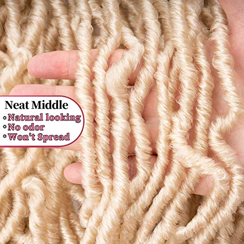 36 Inch Faux Locs Crochet Hair - Long Soft Goddess Dreadlocks, 6 Packs / 613#