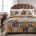 Greenland Home Antique Patchwork Cotton Quilt Set King California King 3-Piece