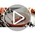Orange Nonstick Ceramic Frying Pan Set - 8, 9.5 & 11 Inch Skillets with Cool Handle