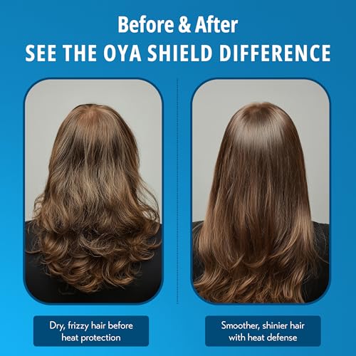 OYA Shield 8 Fl Oz Heat Protection Spray - Lightweight Thermal Shield for Hair