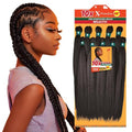 Pre-Stretched Synthetic Braiding Hair Extensions - Copper Red, 48 Inch