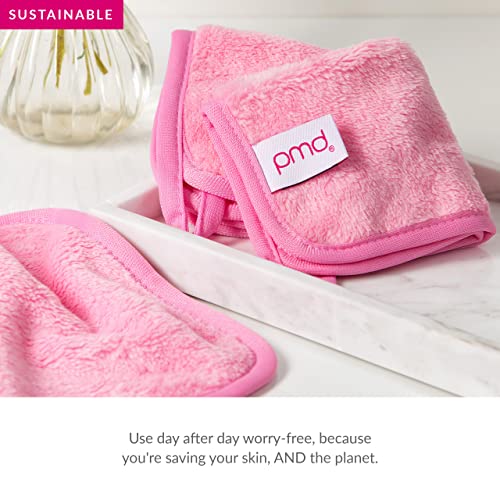PMD Beauty Silverpure Makeup Removing Cloth - Pink, Silver-Infused Microfiber