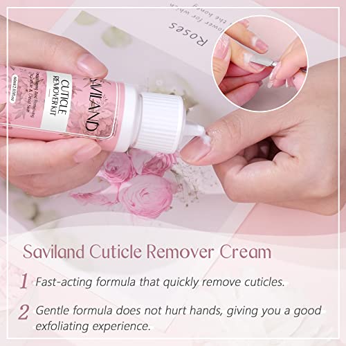 SAVILAND Professional Nail Drill 40000 RPM & Cuticle Remover and Cuticle Oil: Portable Diamond Nail Drill Kit Rechargeable 4000 mAh Electric Nail File with Ceramic Nail Drill Bits