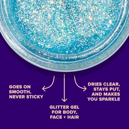 UNICORN SNOT Holographic Face Glitter & Body Glitter Gel | Hair Glitter, Vegan & Cruelty-Free, 1.7 oz 3-Pack (Disco/UV/Sky)
