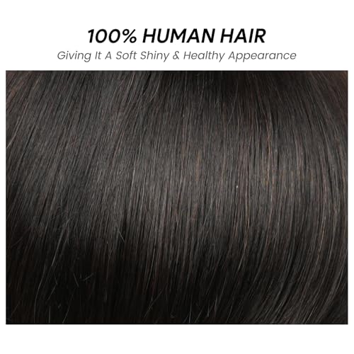 8 Inch Natural Color Human Hair Wigs with Bangs - HD Lace Front Bob Wig for Black Women