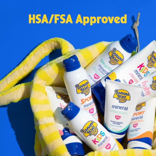 Kids Mineral Sunscreen Lotion SPF 50 Pack of 2 - Gentle, Water-Resistant Formula