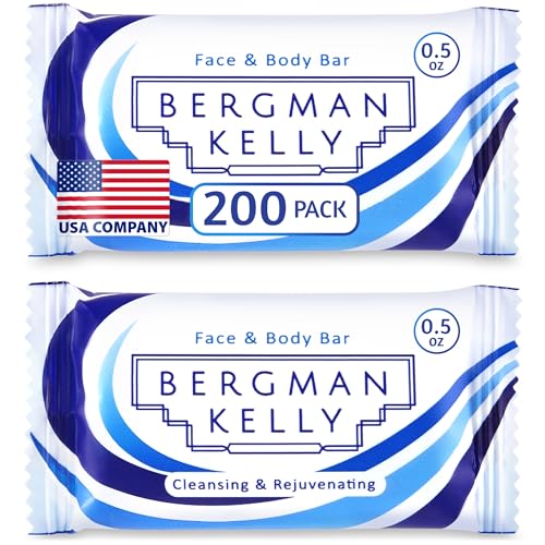 White Tea Hotel Soap Bars - 0.5 oz, Pack of 200 Travel Size Bulk Amenities - Individually Wrapped