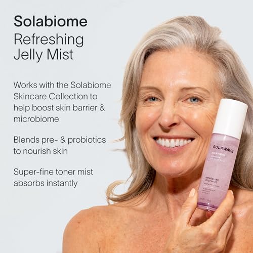 Solawave Refreshing Jelly Mist Toner 3.4oz with Gotu Kola & Pro Vitamin B5 - Portable Hydrating Skin Care