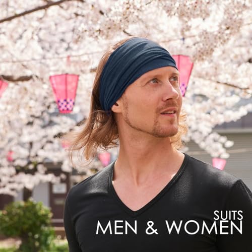 Burgundy Linen Head Band for Women and Men - Stylish & Comfortable Headwrap - 1 Pack