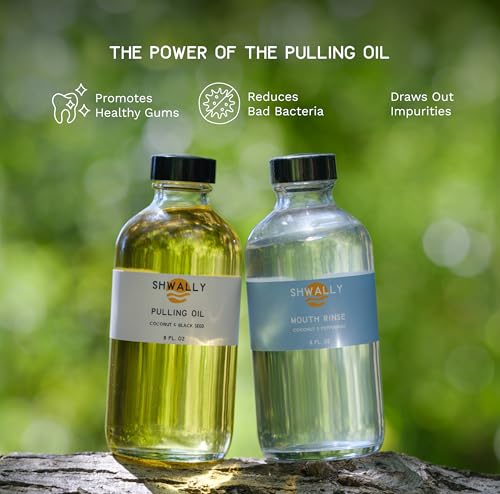 Pulling Oil with Peppermint, Black Seed & Clove - 8 Fl Oz Natural Oral Care
