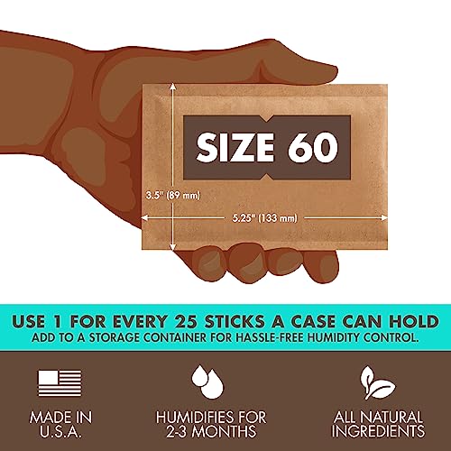 Boveda 72% Humidity Control Packs - Size 60, 12 Count, For Dry Environments Variation 0.72