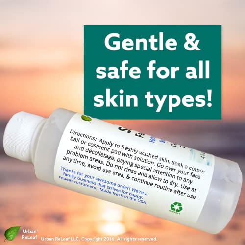 Acne Treatment Toner with Sea Salt & Tea Tree - Calms Skin, Reduces Pores, 4 oz