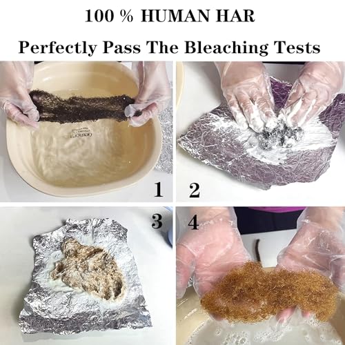 Vligcor Afro Kinky Human Hair Extensions 8 Inch, 2 Bundles Natural Black