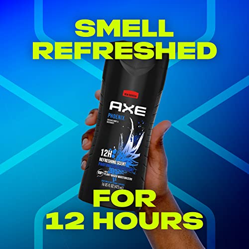 Men's Body Wash Phoenix Crushed Mint & Rosemary 16 Fl Oz Pack of 4