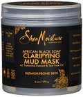 African Black Soap Clarifying Mud Mask for Acne-Prone Skin - 6 Oz